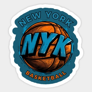 New York Knicks, basketball, logo, 1946 Sticker